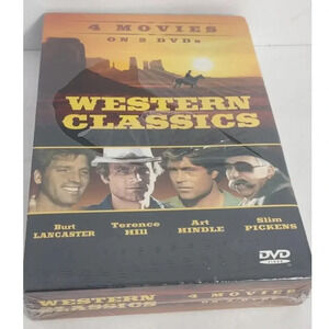Western Classics 4 Movie Box Set 2 Disc Sealed Cowboy Country